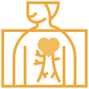 Laparoscopic surgery and gastroenterology icon